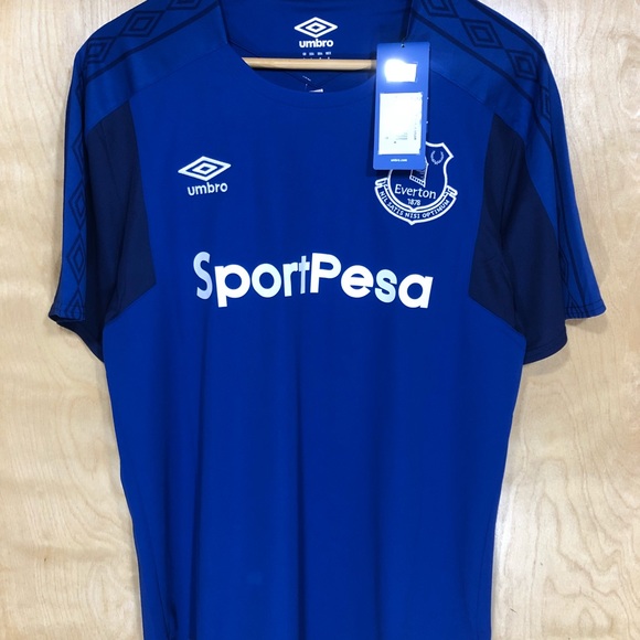 Umbro Other - NWT Men’s Blue Everton 17/18 Home UmbroJersey-L